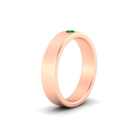 Single Stone Mens Solitaire Wedding Ring