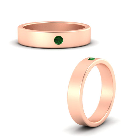 Single Stone Mens Solitaire Wedding Ring