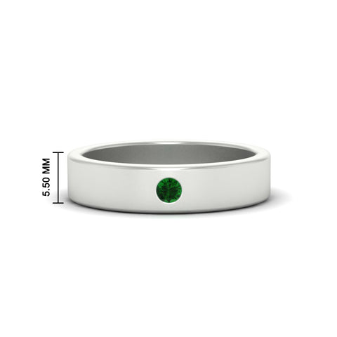 Single Stone Mens Solitaire Wedding Ring