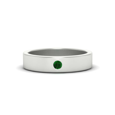 Single Stone Mens Solitaire Wedding Ring