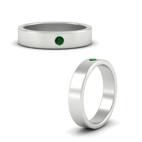 Single Stone Mens Solitaire Wedding Ring