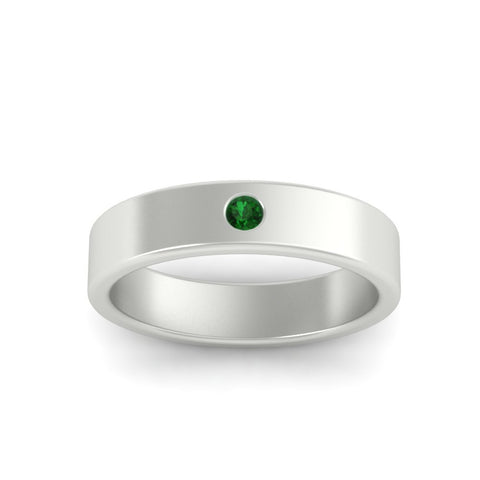 Single Stone Mens Solitaire Wedding Ring