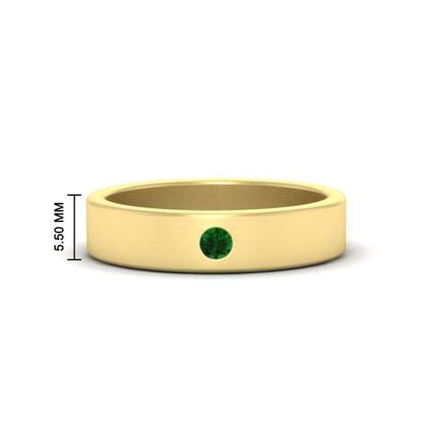 Single Stone Mens Solitaire Wedding Ring