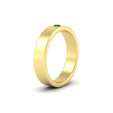Single Stone Mens Solitaire Wedding Ring