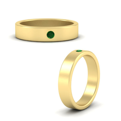 Single Stone Mens Solitaire Wedding Ring