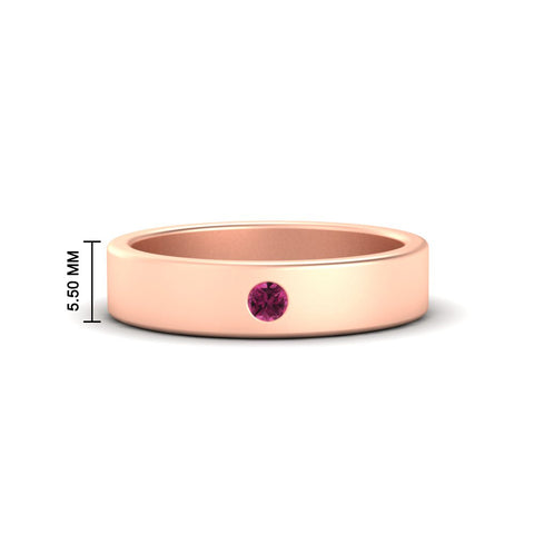 Single Stone Mens Solitaire Wedding Ring
