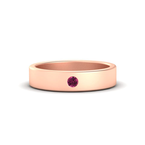 Single Stone Mens Solitaire Wedding Ring