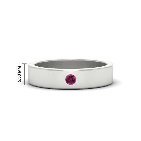 Single Stone Mens Solitaire Wedding Ring