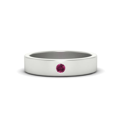 Single Stone Mens Solitaire Wedding Ring