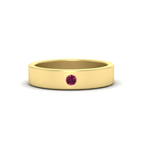 Single Stone Mens Solitaire Wedding Ring