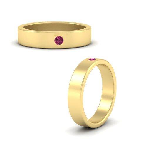 Single Stone Mens Solitaire Wedding Ring