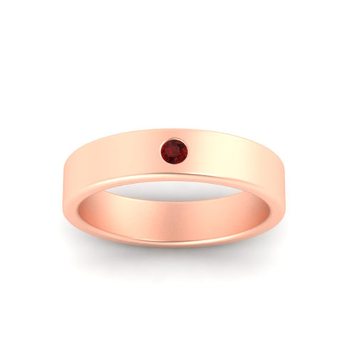 Single Stone Mens Solitaire Wedding Ring