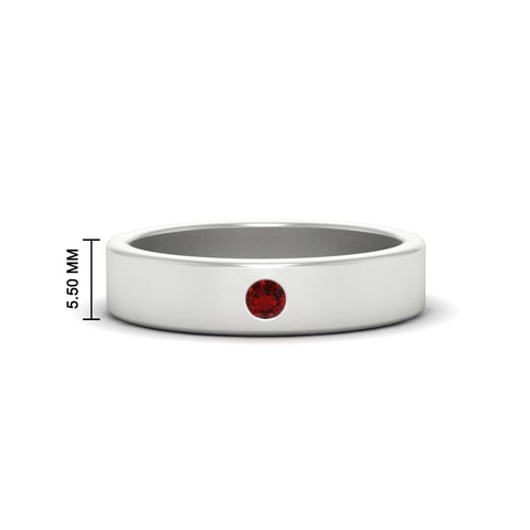 Single Stone Mens Solitaire Wedding Ring