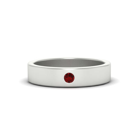 Single Stone Mens Solitaire Wedding Ring