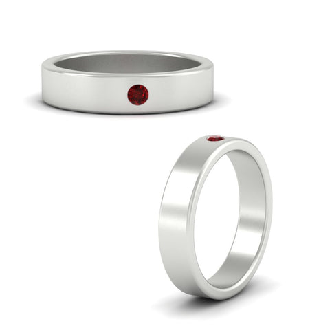 Single Stone Mens Solitaire Wedding Ring
