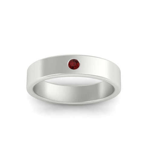 Single Stone Mens Solitaire Wedding Ring