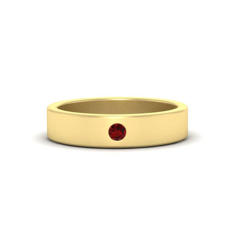 Single Stone Mens Solitaire Wedding Ring