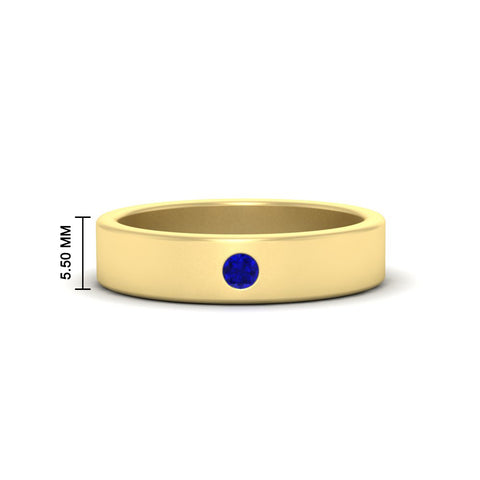 Single Stone Mens Solitaire Wedding Ring