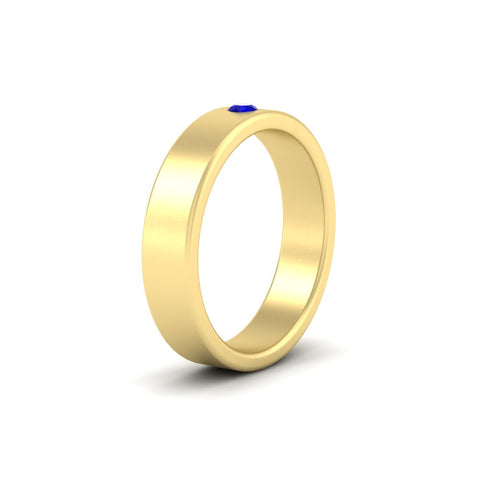 Single Stone Mens Solitaire Wedding Ring