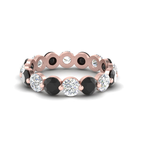 4 Ct Round Cut Shared Prong Eternity Ring