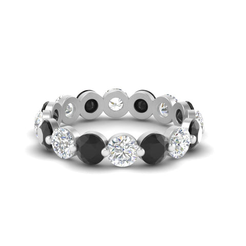 4 Ct Round Cut Shared Prong Eternity Ring