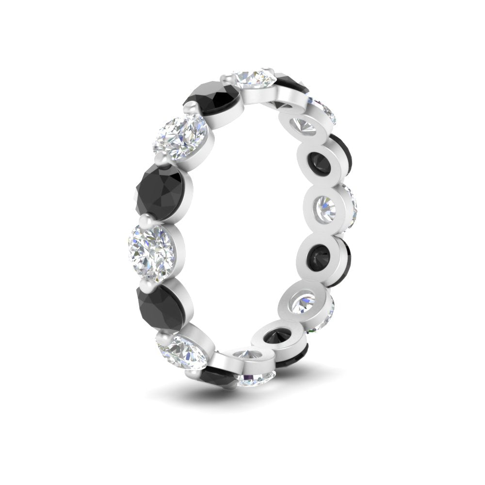 Wedding Eternity Ring Single Prong Diamond 4 Carat