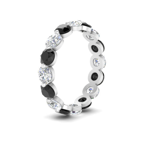 4 Ct Round Cut Shared Prong Eternity Ring