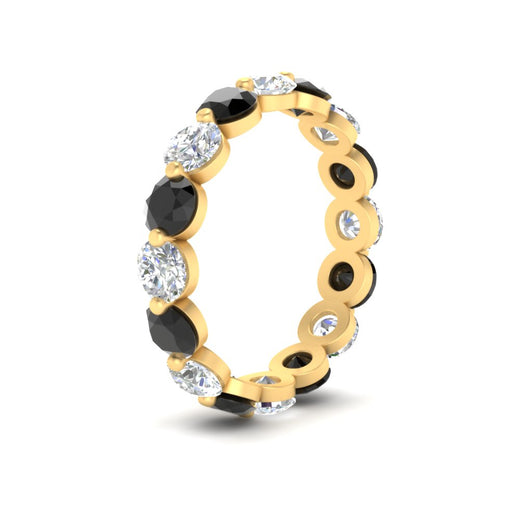 4 Ct Round Cut Shared Prong Eternity Ring