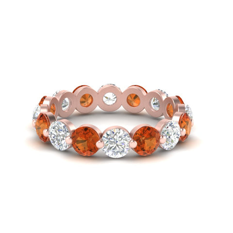 4 Ct Round Cut Shared Prong Eternity Ring