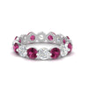 Load image into Gallery viewer, 4 Ct Round Cut Shared Prong Eternity Ring