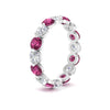 Load image into Gallery viewer, 4 Ct Round Cut Shared Prong Eternity Ring