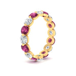 Load image into Gallery viewer, Wedding Eternity Ring Single Prong Diamond 4 Carat
