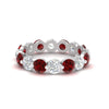 Load image into Gallery viewer, 4 Ct Round Cut Shared Prong Eternity Ring