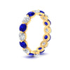 Load image into Gallery viewer, 4 Ct Round Cut Shared Prong Eternity Ring
