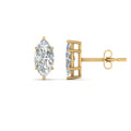 Thumbnail 84 - Marquise Diamond 6 Prong Stud Earrings