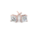 Thumbnail 89 - Asscher Cut Diamond Stud Earring