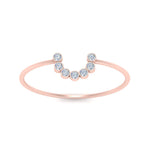 Load image into Gallery viewer, small-arc-stacking-diamond-ring-in-rose-gold-FD9430-NL-RG.jpg
