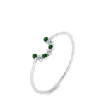 Load image into Gallery viewer, small-arc-stacking-diamond-ring-with-emerald-in-white-gold-FD9430GEMGR-NL-WG.jpg
