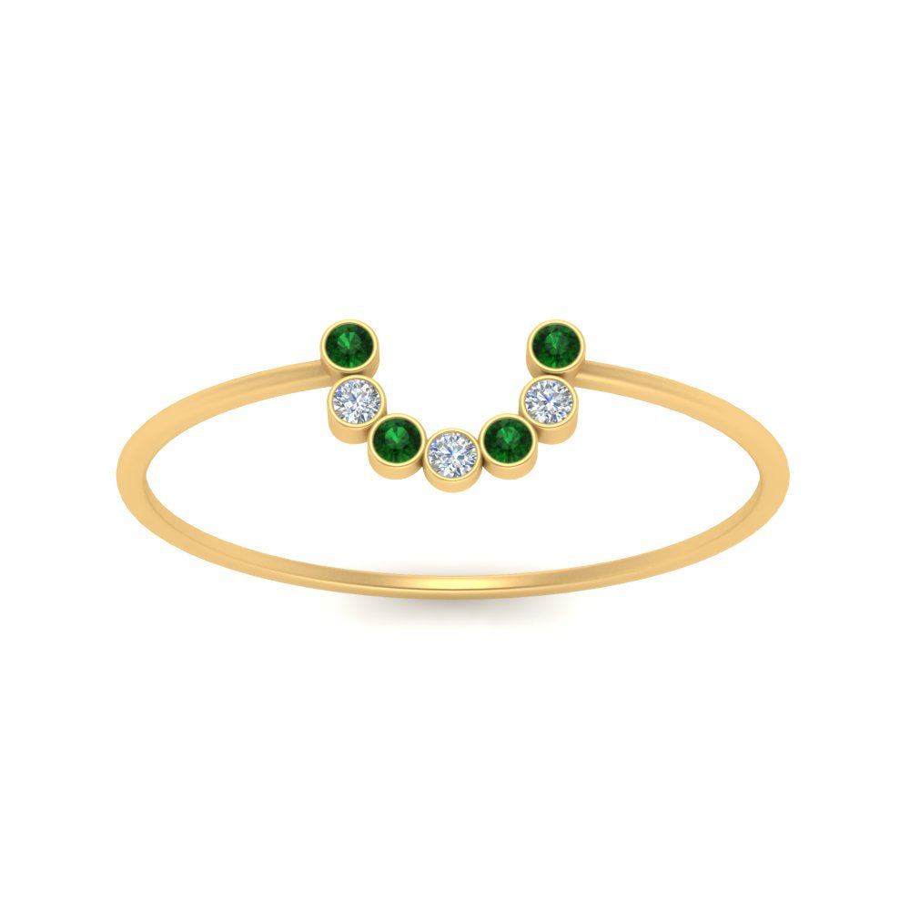 small-arc-stacking-diamond-ring-with-emerald-in-yellow-gold-FD9430GEMGR-NL-YG.jpg