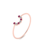 Load image into Gallery viewer, small-arc-stacking-diamond-ring-with-pink-sapphire-in-rose-gold-FD9430GSADRPI-NL-RG.jpg
