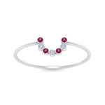 Load image into Gallery viewer, small-arc-stacking-diamond-ring-with-pink-sapphire-in-white-gold-FD9430GSADRPI-NL-WG.jpg
