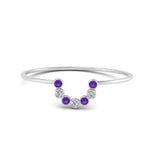 Load image into Gallery viewer, small-arc-stacking-diamond-ring-with-purple-in-white-gold-FD9430GVITO-NL-WG.jpg
