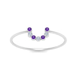 Load image into Gallery viewer, small-arc-stacking-diamond-ring-with-purple-in-white-gold-FD9430GVITO-NL-WG.jpg
