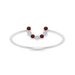 Load image into Gallery viewer, small-arc-stacking-diamond-ring-with-ruby-in-white-gold-FD9430GRUDR-NL-WG.jpg
