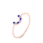 Load image into Gallery viewer, small-arc-stacking-diamond-ring-with-sapphire-in-rose-gold-FD9430GSABL-NL-RG.jpg
