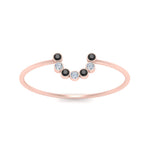 Load image into Gallery viewer, small-arc-stacking-ring-in-rose-gold-with-black-diamond-in-rose-gold-FD9430GBLACK-NL-RG.jpg
