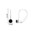 Load image into Gallery viewer, small-round-black-diamond-studs-lever-back-earring-in-white-gold-FD-EAR9225ROGBLACK-0.50CT-NL-WG