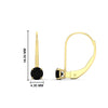 Load image into Gallery viewer, small-round-black-diamond-studs-lever-back-earring-in-yellow-gold-FD-EAR9225ROGBLACK-0.50CT-NL-YG
