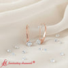 Load image into Gallery viewer, small-round-diamond-studs-lever-back-earring-in-rose-gold-fd-ear9225ro-0-50-ct-fancy
