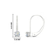 Load image into Gallery viewer, small-round-diamond-studs-lever-back-earring-in-white-gold-FD-EAR9225RO-0.50CT-NL-WG